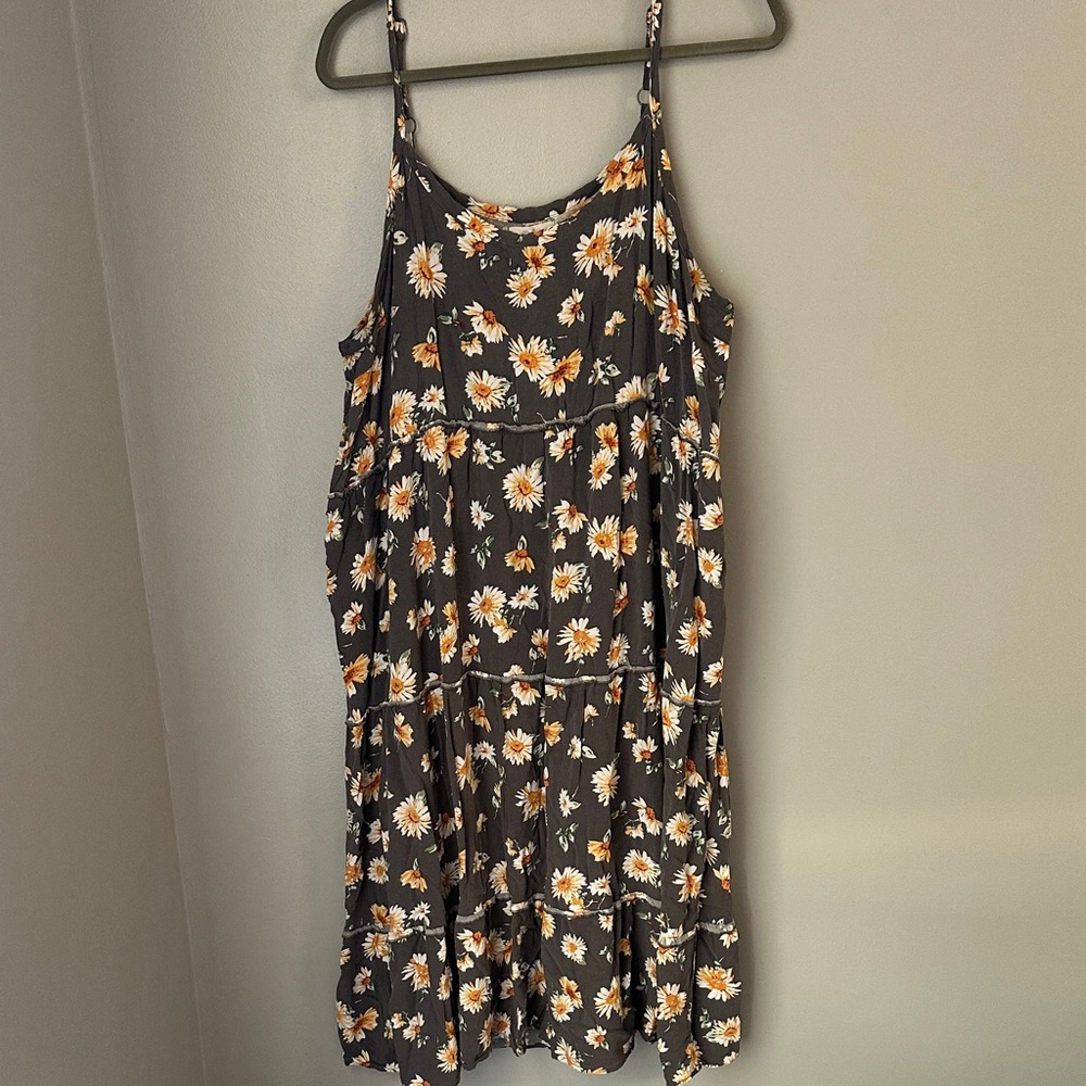 Maurices Gray Floral Dress